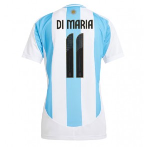 Argentina Angel Di Maria #11 Replika Hjemmebanetrøje Dame Copa America 2024 Kortærmet